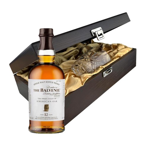 Balvenie American Oak 12 year old Whisky 70cl In Luxury Box With Royal Scot Glass